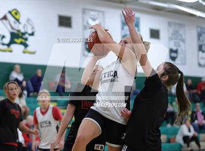 Thumbnail 1 in Liberty Union vs Utica (Scrimmage) photogallery.