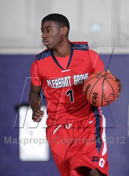 Thumbnail 1 in Pleasant Grove vs. Foothill (St. Hope Elite Hoops Classic) photogallery.