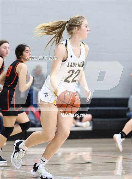 Thumbnail 3 in Weatherford Christian vs Pilot Point (Chicken Express Lady Porcupine Invitational) photogallery.