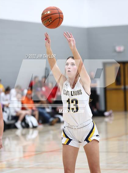 Thumbnail 3 in Weatherford Christian vs Pilot Point (Chicken Express Lady Porcupine Invitational) photogallery.