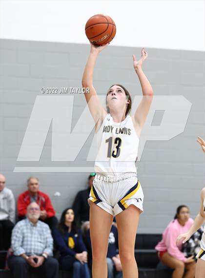 Thumbnail 1 in Weatherford Christian vs Pilot Point (Chicken Express Lady Porcupine Invitational) photogallery.