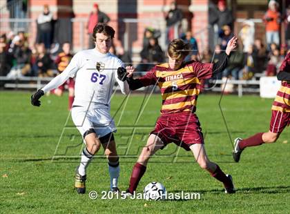Thumbnail 3 in Ithaca vs. Ballston Spa (NYSPHSAA Class AA Semifinal) photogallery.