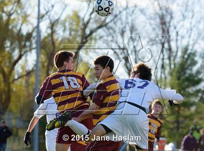 Thumbnail 2 in Ithaca vs. Ballston Spa (NYSPHSAA Class AA Semifinal) photogallery.