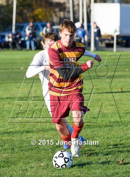 Thumbnail 2 in Ithaca vs. Ballston Spa (NYSPHSAA Class AA Semifinal) photogallery.