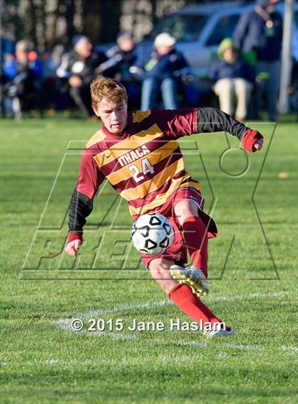 Thumbnail 2 in Ithaca vs. Ballston Spa (NYSPHSAA Class AA Semifinal) photogallery.