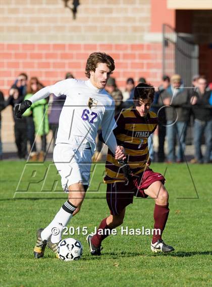 Thumbnail 2 in Ithaca vs. Ballston Spa (NYSPHSAA Class AA Semifinal) photogallery.