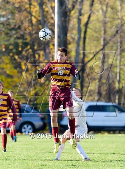 Thumbnail 2 in Ithaca vs. Ballston Spa (NYSPHSAA Class AA Semifinal) photogallery.