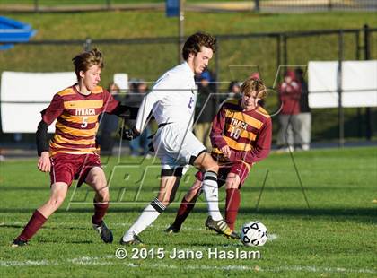 Thumbnail 2 in Ithaca vs. Ballston Spa (NYSPHSAA Class AA Semifinal) photogallery.