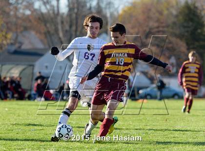 Thumbnail 3 in Ithaca vs. Ballston Spa (NYSPHSAA Class AA Semifinal) photogallery.