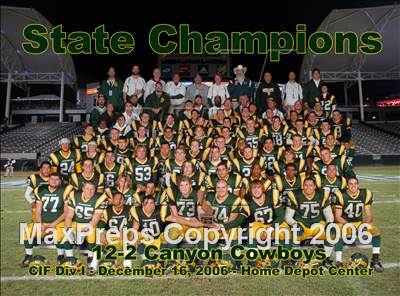 Thumbnail 1 in CIF State Champion Team Photos photogallery.