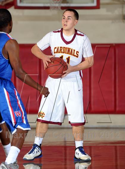 Thumbnail 2 in Cantwell-Sacred Heart vs. George Washington Prep (Rose City Roundball Classic) photogallery.