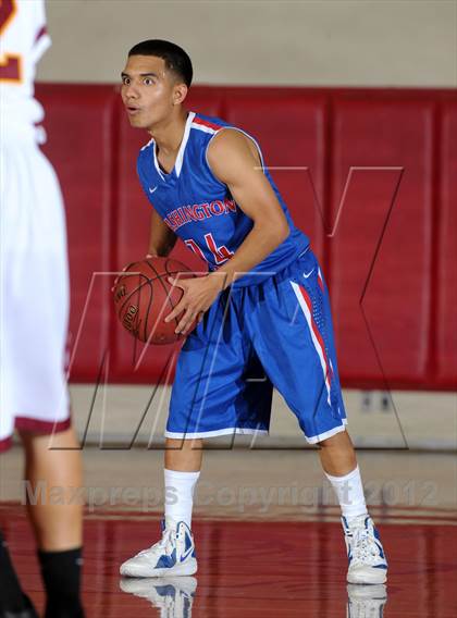 Thumbnail 3 in Cantwell-Sacred Heart vs. George Washington Prep (Rose City Roundball Classic) photogallery.