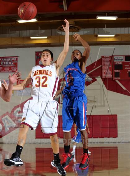 Thumbnail 2 in Cantwell-Sacred Heart vs. George Washington Prep (Rose City Roundball Classic) photogallery.