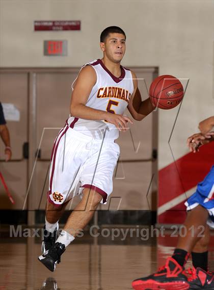 Thumbnail 1 in Cantwell-Sacred Heart vs. George Washington Prep (Rose City Roundball Classic) photogallery.