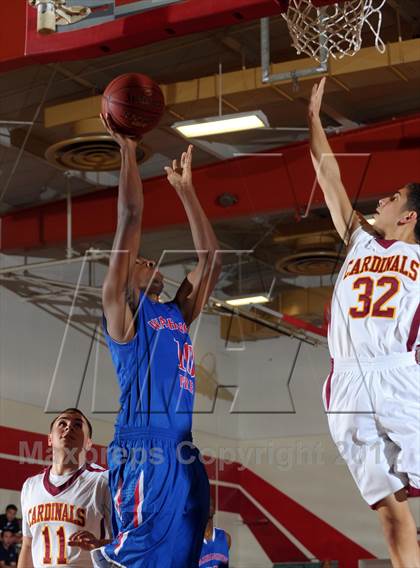 Thumbnail 1 in Cantwell-Sacred Heart vs. George Washington Prep (Rose City Roundball Classic) photogallery.