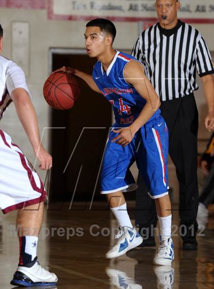 Thumbnail 1 in Cantwell-Sacred Heart vs. George Washington Prep (Rose City Roundball Classic) photogallery.