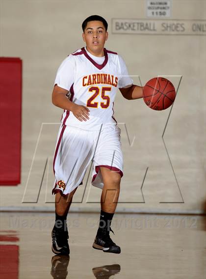 Thumbnail 3 in Cantwell-Sacred Heart vs. George Washington Prep (Rose City Roundball Classic) photogallery.