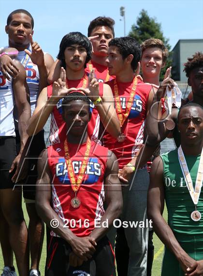 Thumbnail 2 in CIF NCS Masters Track and Field Championships (Boys 4x100 Meter Relay) photogallery.