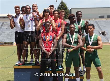 Thumbnail 3 in CIF NCS Masters Track and Field Championships (Boys 4x100 Meter Relay) photogallery.