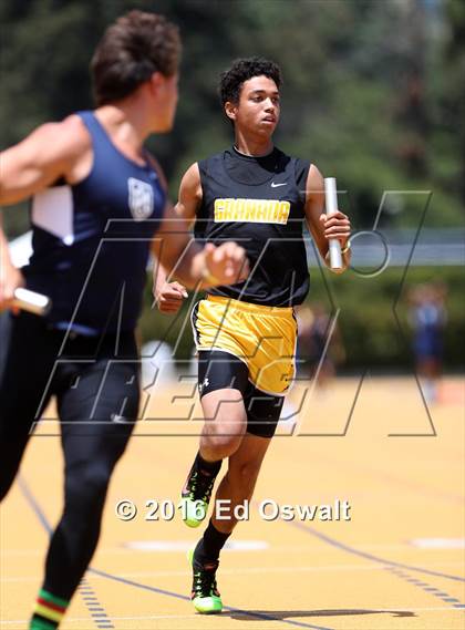 Thumbnail 1 in CIF NCS Masters Track and Field Championships (Boys 4x100 Meter Relay) photogallery.