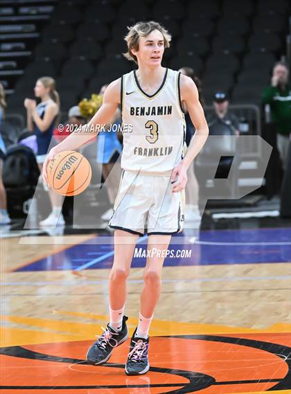 Thumbnail 1 in Arete Prep vs. Benjamin Franklin (Hoopin' It Up At The Arena) photogallery.