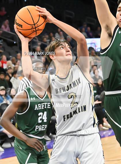 Thumbnail 1 in Arete Prep vs. Benjamin Franklin (Hoopin' It Up At The Arena) photogallery.