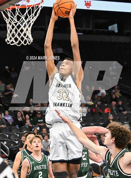 Thumbnail 2 in Arete Prep vs. Benjamin Franklin (Hoopin' It Up At The Arena) photogallery.