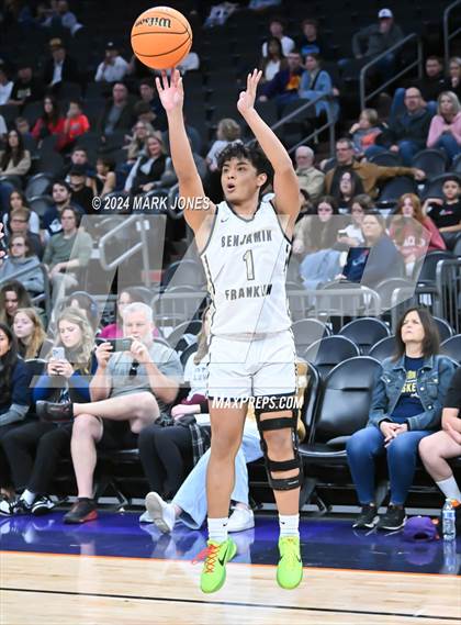 Thumbnail 2 in Arete Prep vs. Benjamin Franklin (Hoopin' It Up At The Arena) photogallery.