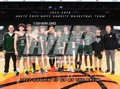 Thumbnail 2 in Arete Prep vs. Benjamin Franklin (Hoopin' It Up At The Arena) photogallery.