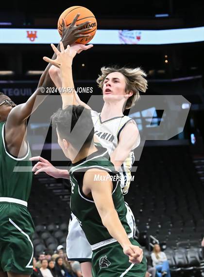 Thumbnail 1 in Arete Prep vs. Benjamin Franklin (Hoopin' It Up At The Arena) photogallery.
