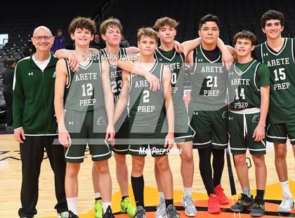 Thumbnail 3 in Arete Prep vs. Benjamin Franklin (Hoopin' It Up At The Arena) photogallery.
