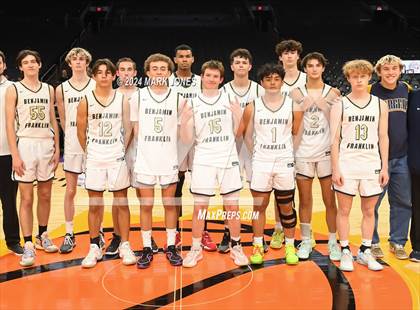 Thumbnail 3 in Arete Prep vs. Benjamin Franklin (Hoopin' It Up At The Arena) photogallery.