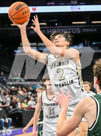 Thumbnail 2 in Arete Prep vs. Benjamin Franklin (Hoopin' It Up At The Arena) photogallery.