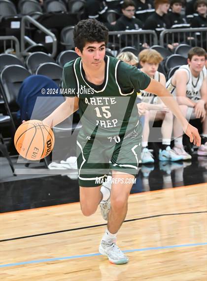 Thumbnail 1 in Arete Prep vs. Benjamin Franklin (Hoopin' It Up At The Arena) photogallery.