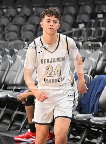 Thumbnail 1 in Arete Prep vs. Benjamin Franklin (Hoopin' It Up At The Arena) photogallery.
