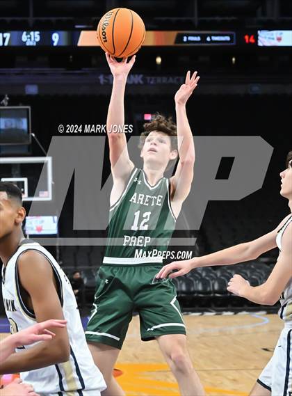 Thumbnail 2 in Arete Prep vs. Benjamin Franklin (Hoopin' It Up At The Arena) photogallery.