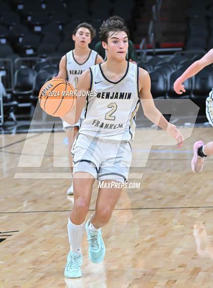 Thumbnail 2 in Arete Prep vs. Benjamin Franklin (Hoopin' It Up At The Arena) photogallery.