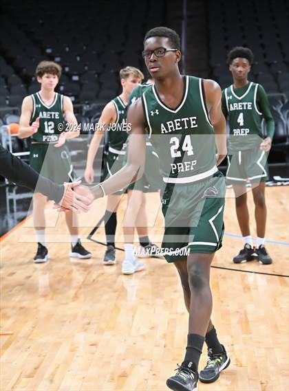 Thumbnail 1 in Arete Prep vs. Benjamin Franklin (Hoopin' It Up At The Arena) photogallery.