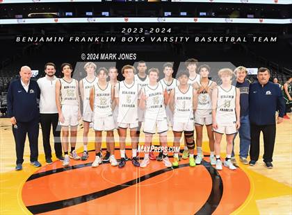 Thumbnail 2 in Arete Prep vs. Benjamin Franklin (Hoopin' It Up At The Arena) photogallery.
