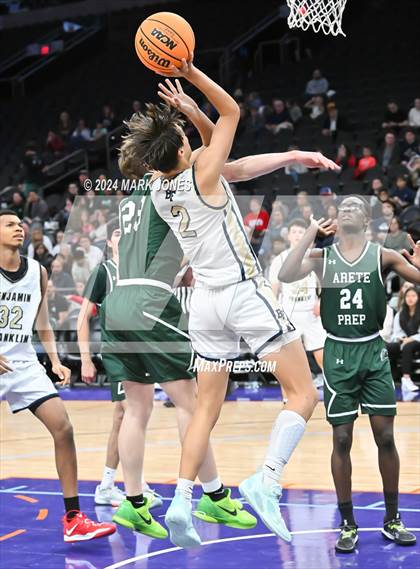 Thumbnail 1 in Arete Prep vs. Benjamin Franklin (Hoopin' It Up At The Arena) photogallery.