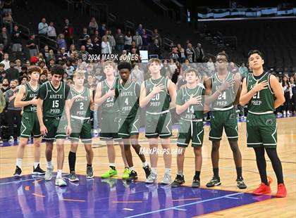 Thumbnail 2 in Arete Prep vs. Benjamin Franklin (Hoopin' It Up At The Arena) photogallery.