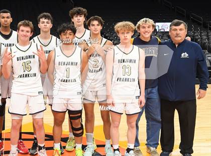 Thumbnail 1 in Arete Prep vs. Benjamin Franklin (Hoopin' It Up At The Arena) photogallery.