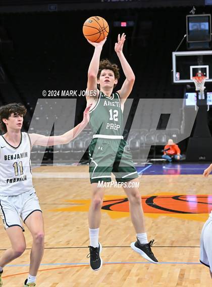 Thumbnail 2 in Arete Prep vs. Benjamin Franklin (Hoopin' It Up At The Arena) photogallery.