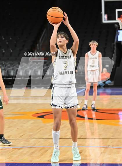 Thumbnail 1 in Arete Prep vs. Benjamin Franklin (Hoopin' It Up At The Arena) photogallery.