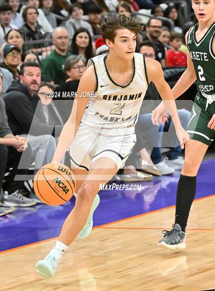 Thumbnail 3 in Arete Prep vs. Benjamin Franklin (Hoopin' It Up At The Arena) photogallery.