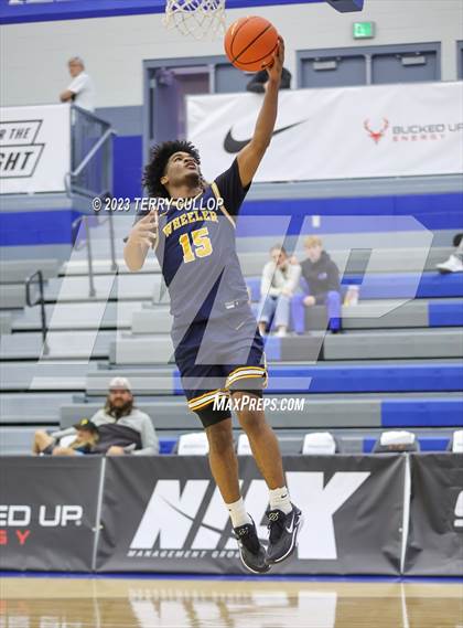 Thumbnail 3 in Rock Creek Christian Academy White vs. Wheeler (5 for the Fight National Hoopfest) photogallery.