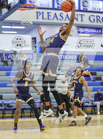 Thumbnail 3 in Rock Creek Christian Academy White vs. Wheeler (5 for the Fight National Hoopfest) photogallery.