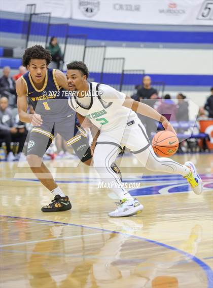 Thumbnail 2 in Rock Creek Christian Academy White vs. Wheeler (5 for the Fight National Hoopfest) photogallery.