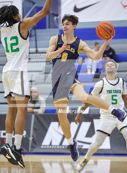 Thumbnail 1 in Rock Creek Christian Academy White vs. Wheeler (5 for the Fight National Hoopfest) photogallery.