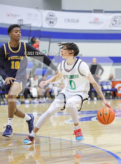 Thumbnail 3 in Rock Creek Christian Academy White vs. Wheeler (5 for the Fight National Hoopfest) photogallery.